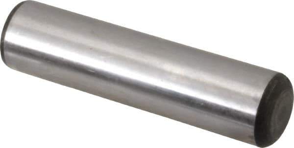 Value Collection - 7/8" Diam x 3-1/2" Pin Length Grade 8 Alloy Steel Standard Dowel Pin - C 50-58 Hardness, 156,000 Lb Breaking Strength, 1 Beveled & 1 Rounded End - Apex Tool & Supply