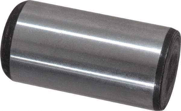 Value Collection - 1" Diam x 2" Pin Length Grade 8 Alloy Steel Standard Dowel Pin - C 50-58 Hardness, 204,000 Lb Breaking Strength, 1 Beveled & 1 Rounded End - Apex Tool & Supply