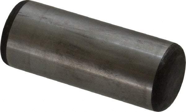 Value Collection - 1" Diam x 2-1/2" Pin Length Grade 8 Alloy Steel Standard Dowel Pin - C 50-58 Hardness, 204,000 Lb Breaking Strength, 1 Beveled & 1 Rounded End - Apex Tool & Supply