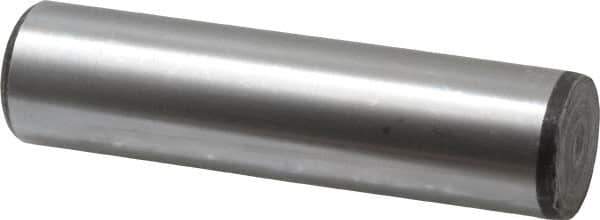 Value Collection - 1" Diam x 4" Pin Length Grade 8 Alloy Steel Standard Dowel Pin - C 50-58 Hardness, 204,000 Lb Breaking Strength, 1 Beveled & 1 Rounded End - Apex Tool & Supply