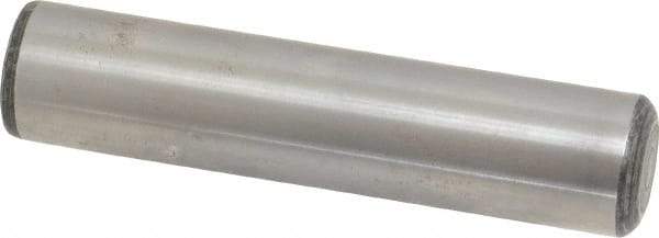 Value Collection - 1" Diam x 4-1/2" Pin Length Grade 8 Alloy Steel Standard Dowel Pin - C 50-58 Hardness, 204,000 Lb Breaking Strength, 1 Beveled & 1 Rounded End - Apex Tool & Supply