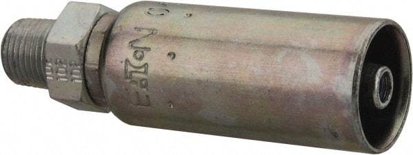 Eaton - 1/8-27 NPT Straight Hydraulic Hose Fitting - 1/4" Hose Diam - Apex Tool & Supply