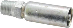 Eaton - 1/4-18 NPT Straight Hydraulic Hose Fitting - 1/4" Hose Diam - Apex Tool & Supply