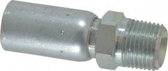 Eaton - 1/2-14 NPT Straight Hydraulic Hose Fitting - 3/8" Hose Diam - Apex Tool & Supply