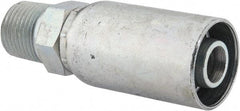 Eaton - 1/2-14 NPT Straight Hydraulic Hose Fitting - 5/8" Hose Diam - Apex Tool & Supply
