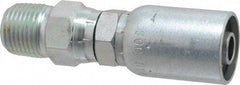Eaton - 1/2-14 Thread Straight Hydraulic Hose Fitting - 1/2" Hose Diam - Apex Tool & Supply