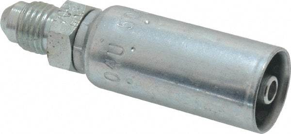 Eaton - 7/16-20 SAE Straight Hydraulic Hose Fitting - 1/4" Hose Diam - Apex Tool & Supply