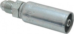Eaton - 7/16-20 SAE Straight Hydraulic Hose Fitting - 1/4" Hose Diam - Apex Tool & Supply