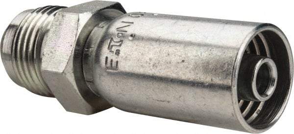 Eaton - 7/8-14 SAE Straight Hydraulic Hose Fitting - 3/8" Hose Diam - Apex Tool & Supply