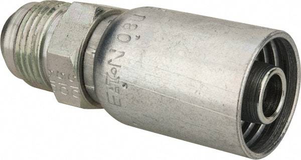 Eaton - 7/8-14 SAE Straight Hydraulic Hose Fitting - 1/2" Hose Diam - Apex Tool & Supply