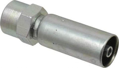 Eaton - 1/4-18 Thread Straight Hydraulic Hose Fitting - 1/4" Hose Diam - Apex Tool & Supply