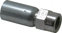 Eaton - 3/8-18 Thread Straight Hydraulic Hose Fitting - 3/8" Hose Diam - Apex Tool & Supply