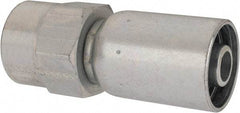 Eaton - 1/2-14 Thread Straight Hydraulic Hose Fitting - 1/2" Hose Diam - Apex Tool & Supply