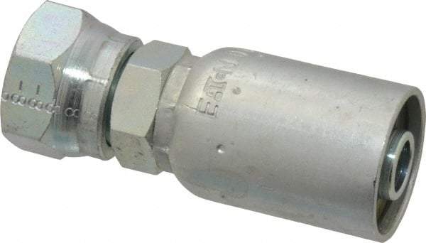 Eaton - 1/2-14 Thread Straight Hydraulic Hose Fitting - 1/2" Hose Diam - Apex Tool & Supply