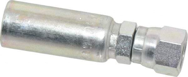Eaton - 1/2-20 SAE Straight Hydraulic Hose Fitting - 1/4" Hose Diam - Apex Tool & Supply