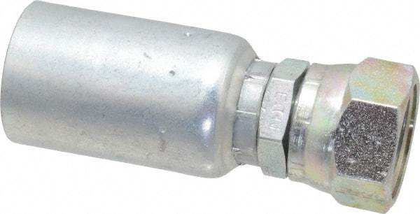 Eaton - 1-1/16-12 SAE Straight Hydraulic Hose Fitting - 3/4" Hose Diam - Apex Tool & Supply