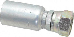 Eaton - 1-1/16-12 SAE Straight Hydraulic Hose Fitting - 3/4" Hose Diam - Apex Tool & Supply
