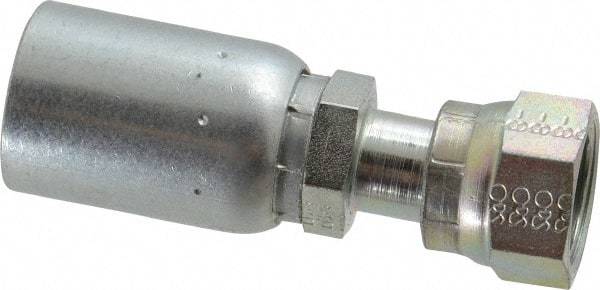 Eaton - 13/16-16 Thread Straight Hydraulic Hose Fitting - 1/2" Hose Diam - Apex Tool & Supply