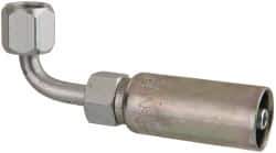 Eaton - 7/16-20 SAE Hydraulic Hose Elbow - 1/4" Hose Diam - Apex Tool & Supply