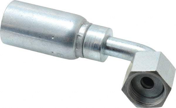Eaton - 11/16-16 Thread Hydraulic Hose Elbow - 3/8" Hose Diam - Apex Tool & Supply