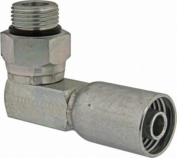 Eaton - 7/8-14 Thread Hydraulic Hose Elbow - 1/2" Hose Diam - Apex Tool & Supply
