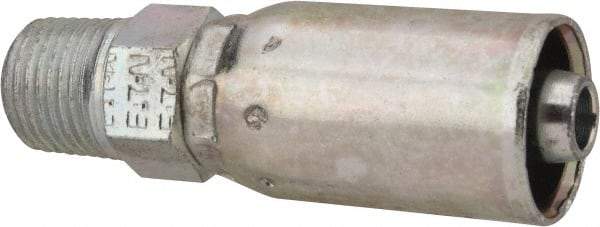 Eaton - 1/8-27 Thread Straight Hydraulic Hose Fitting - 1/4" Hose Diam - Apex Tool & Supply