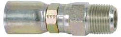 Eaton - 1/2-14 Thread Straight Hydraulic Hose Fitting - 1/2" Hose Diam - Apex Tool & Supply