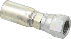 Eaton - 7/16-20 SAE Straight Hydraulic Hose Fitting - 1/4" Hose Diam - Apex Tool & Supply