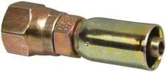 Eaton - 1/2-20 SAE Straight Hydraulic Hose Fitting - 1/4" Hose Diam - Apex Tool & Supply