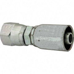 Eaton - 9/16-18 SAE Straight Hydraulic Hose Fitting - 3/8" Hose Diam - Apex Tool & Supply