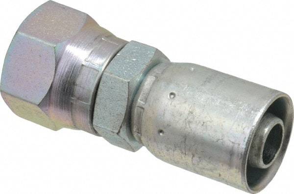 Eaton - 7/8-14 SAE Straight Hydraulic Hose Fitting - 1/2" Hose Diam - Apex Tool & Supply