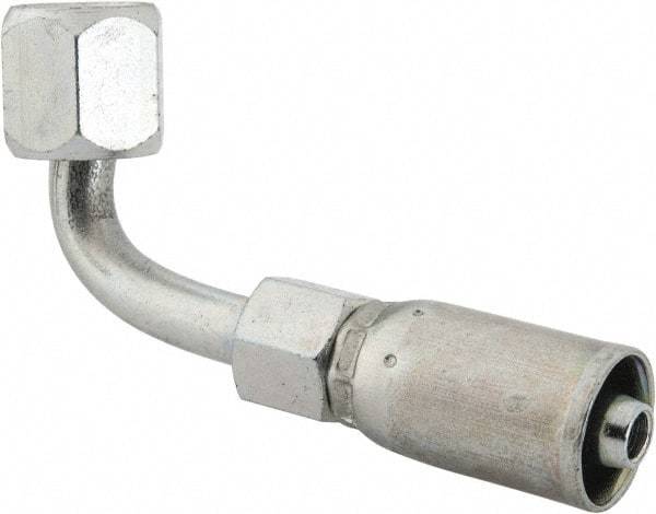 Eaton - 7/16-20 SAE Hydraulic Hose Elbow - 1/4" Hose Diam - Apex Tool & Supply