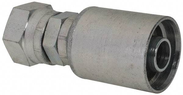 Eaton - 1 - 3/16-12 Thread Straight Hydraulic Hose Fitting - 3/4" Hose Diam - Apex Tool & Supply