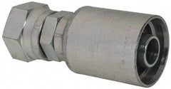 Eaton - 1 - 3/16-12 Thread Straight Hydraulic Hose Fitting - 3/4" Hose Diam - Apex Tool & Supply