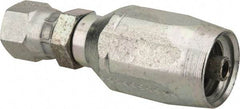 Eaton - 7/16-20 SAE Straight Hydraulic Hose Fitting - 1/4" Hose Diam - Apex Tool & Supply