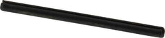 Made in USA - 3/32" Diam x 1-1/2" Long Slotted Spring Pin - Grade 1070-1090 Alloy Steel, Black Oxide Finish - Apex Tool & Supply