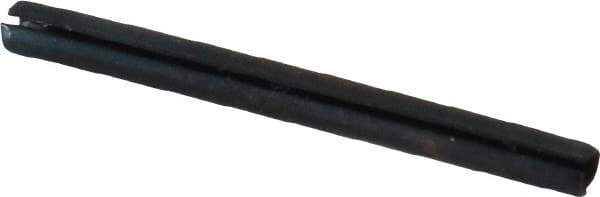 Made in USA - 1/16" Diam x 3/4" Long Slotted Spring Pin - Grade 1070-1090 Alloy Steel, Black Oxide Finish - Apex Tool & Supply