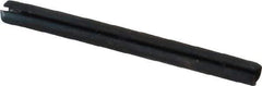 Made in USA - 1/16" Diam x 3/4" Long Slotted Spring Pin - Grade 1070-1090 Alloy Steel, Black Oxide Finish - Apex Tool & Supply