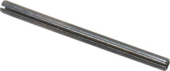 Made in USA - 1/16" Diam x 7/8" Long Slotted Spring Pin - Grade 1070-1090 Alloy Steel, Black Oxide Finish - Apex Tool & Supply