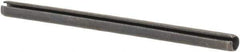 Made in USA - 1/16" Diam x 1" Long Slotted Spring Pin - Grade 1070-1090 Alloy Steel, Black Oxide Finish - Apex Tool & Supply
