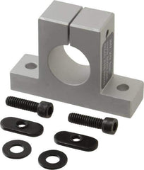 80/20 Inc. - 3 Inch Wide x 2-1/8 Inch High x 7/8 Inch Deep Single Horizontal Base - 1.004 Inch Hole x 0.257 Inch Bolt Hole Diameter - Apex Tool & Supply