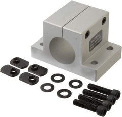 80/20 Inc. - 1-1/2 Inch Wide x 2-1/2 Inch High x 3-7/8 Inch Deep Double Horizontal Base - 1.505 Inch Hole x 0.328 Inch Bolt Hole Diameter - Apex Tool & Supply