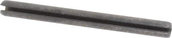 Made in USA - 1/8" Diam x 1-3/8" Long Slotted Spring Pin - Grade 1070-1090 Alloy Steel, Black Oxide Finish - Apex Tool & Supply