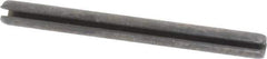 Made in USA - 1/8" Diam x 1-3/8" Long Slotted Spring Pin - Grade 1070-1090 Alloy Steel, Black Oxide Finish - Apex Tool & Supply