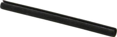 Made in USA - 1/8" Diam x 1-5/8" Long Slotted Spring Pin - Grade 1070-1090 Alloy Steel, Black Oxide Finish - Apex Tool & Supply