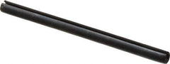 Made in USA - 1/8" Diam x 1-7/8" Long Slotted Spring Pin - Grade 1070-1090 Alloy Steel, Black Oxide Finish - Apex Tool & Supply