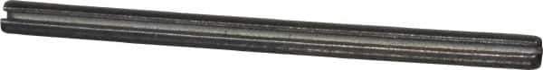 Made in USA - 1/8" Diam x 2" Long Slotted Spring Pin - Grade 1070-1090 Alloy Steel, Black Oxide Finish - Apex Tool & Supply