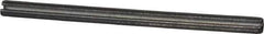 Made in USA - 1/8" Diam x 2" Long Slotted Spring Pin - Grade 1070-1090 Alloy Steel, Black Oxide Finish - Apex Tool & Supply