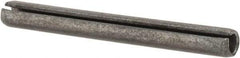Made in USA - 3/16" Diam x 1-3/4" Long Slotted Spring Pin - Grade 1070-1090 Alloy Steel, Black Oxide Finish - Apex Tool & Supply