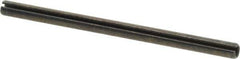 Made in USA - 3/16" Diam x 3" Long Slotted Spring Pin - Grade 1070-1090 Alloy Steel, Black Oxide Finish - Apex Tool & Supply